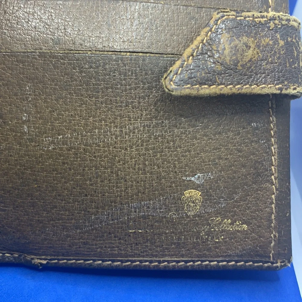 Rarest Gucci GGโ Vintage canvas & leather wallet - Picture 8 of 14